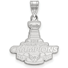 Sterling Silver 3/4in Washington Capitals 2018 Stanley Cup Pendant