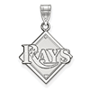 Sterling Silver 3/4in Tampa Bay Rays Logo Pendant