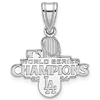 Sterling Silver Los Angeles Dodgers 2024 World Series Champions Pendant 5/8in