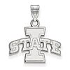 Iowa State University Pendant 1/2in Sterling Silver