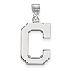 Sterling Silver 3/4in Cleveland Indians C Pendant