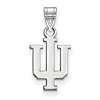 14kt White Gold 1/2in Indiana University Logo Pendant