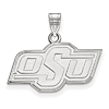 Sterling Silver 1/2in Oklahoma State University OSU Pendant