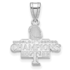 Sterling Silver Texas Rangers World Series 2023 Pendant 5/8in