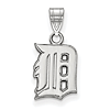 Sterling Silver 1/2in Detroit Tigers D Pendant
