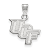 University of Central Florida UCF Wordmark Charm 1/2in Sterling Silver