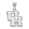 Sterling Silver 1/2in University of Houston UH Pendant