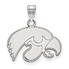 University of Iowa Tigerhawk Pendant 1/2in Sterling Silver
