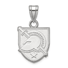 United States Military Academy Pendant 1/2in 10k White Gold
