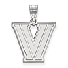 Villanova University V Pendant 5/8in Sterling Silver