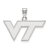 Sterling Silver Virginia Tech Pendant 1/2in