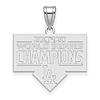 Sterling Silver Los Angeles Dodgers World Series 2020 Pendant 3/4in