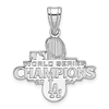 Sterling Silver Los Angeles Dodgers 2024 World Series Champions Pendant 3/4in