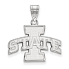 Iowa State University Pendant 5/8in Sterling Silver