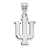 14kt White Gold 5/8in Indiana University Logo Pendant