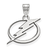 Sterling Silver 5/8in Tampa Bay Lightning Pendant