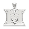 Miami University Logo Pendant 5/8in Sterling Silver