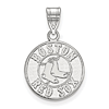 14kt White Gold 5/8in Boston Red Sox Laser-cut Pendant