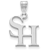 Sam Houston University Logo Pendant 5/8in 14k White Gold