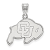 University of Colorado Buffalo Pendant 5/8in Sterling Silver