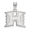 University of Hawaii Logo Pendant 5/8in Sterling Silver