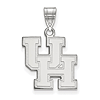 Sterling Silver 5/8in University of Houston UH Pendant