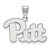 14k White Gold 5/8in University of Pittsburgh Pitt Pendant