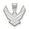 Sterling Silver US Air Force Symbol Pendant 1/2in