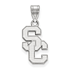 University of Southern California SC Pendant 3/4in Sterling Silver