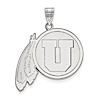 University of Utah Pendant 1in 10k White Gold