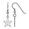 Vanderbilt University Star Dangle Earrings Sterling Silver