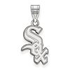 Sterling Silver 5/8in Chicago White Sox Logo Pendant
