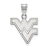Sterling Silver 5/8in West Virginia University WV Pendant