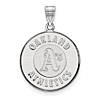 Sterling Silver 3/4in Oakland A's Logo Pendant