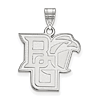 Bowling Green State University Falcon Pendant 3/4in Sterling Silver