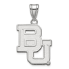 Sterling Silver 3/4in Baylor Bears Pendant