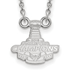 Sterling Silver Small Washington Capitals 2018 Stanley Cup Necklace