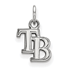 Sterling Silver 3/8in Tampa Bay Rays TB Pendant
