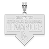 Sterling Silver Los Angeles Dodgers World Series 2020 Pendant 1in