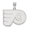 14k White Gold 3/4in Philadelphia Flyers Pendant