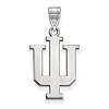 14kt White Gold 3/4in Indiana University Trident Logo Pendant