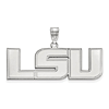 10kt White Gold 5/8in Louisiana State University LSU Pendant