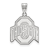 Sterling Silver 3/4in Ohio State University Pendant