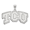 Sterling Silver Large TCU Arched Outline Pendant