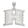 University of Hawaii Logo Pendant 3/4in Sterling Silver