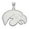 University of Iowa Logo Pendant 3/4in Sterling Silver