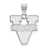 Sterling Silver 3/4in University of Virginia Logo Pendant