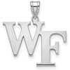 Wake Forest University WF Pendant 3/4in Sterling Silver