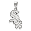 Sterling Silver 3/4in Chicago White Sox Pendant
