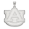 Sterling Silver 1in Auburn University AU Pendant
